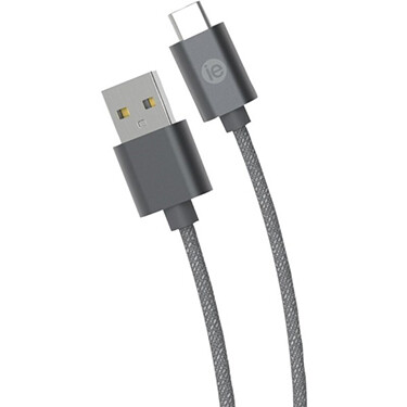 IEssentials Charge & Sync Cable USB-C Braided 10FT Grey