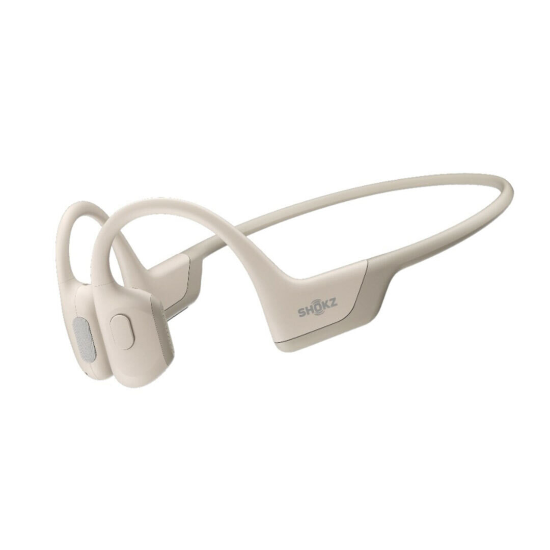 Shokz Openrun Pro Bluetooth Headset – Enhanced Bass – Beige