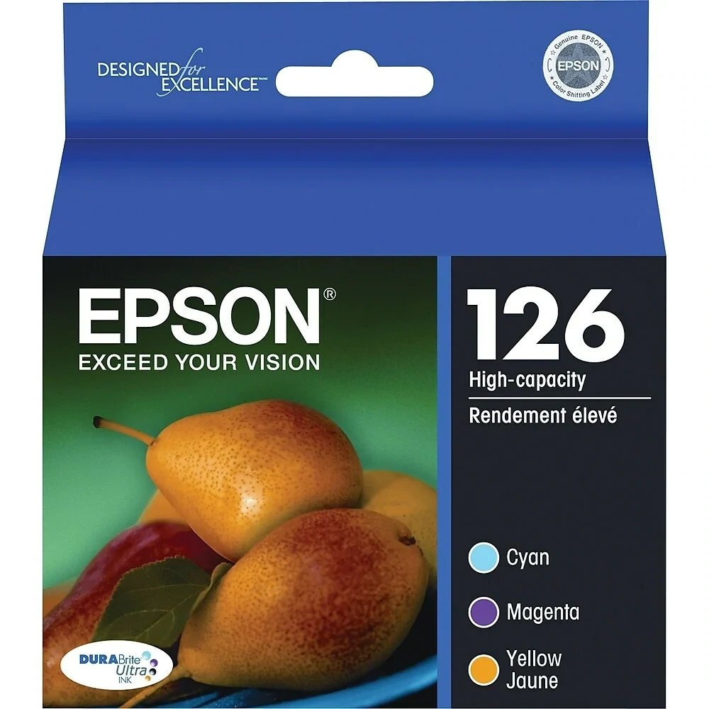 Epson 126 High-Yield Colour Ink Cartridges - 3 Pack