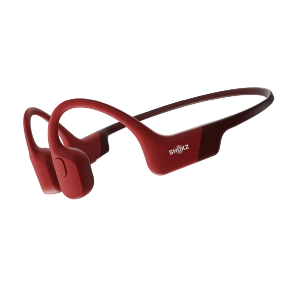 Shokz Openrun Bluetooth Headset – Enhanced Bass – Red