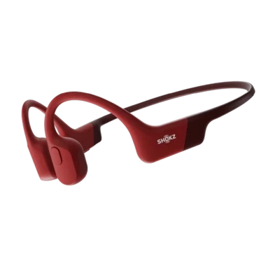 Shokz Openrun Bluetooth Headset – Enhanced Bass – Red