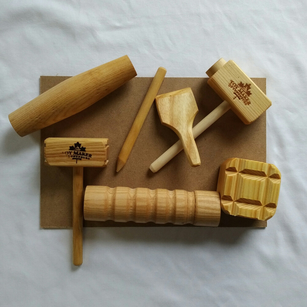 Play Dough Wooden Tools Set with Mats Play Dough Wooden Tools Set with Mats