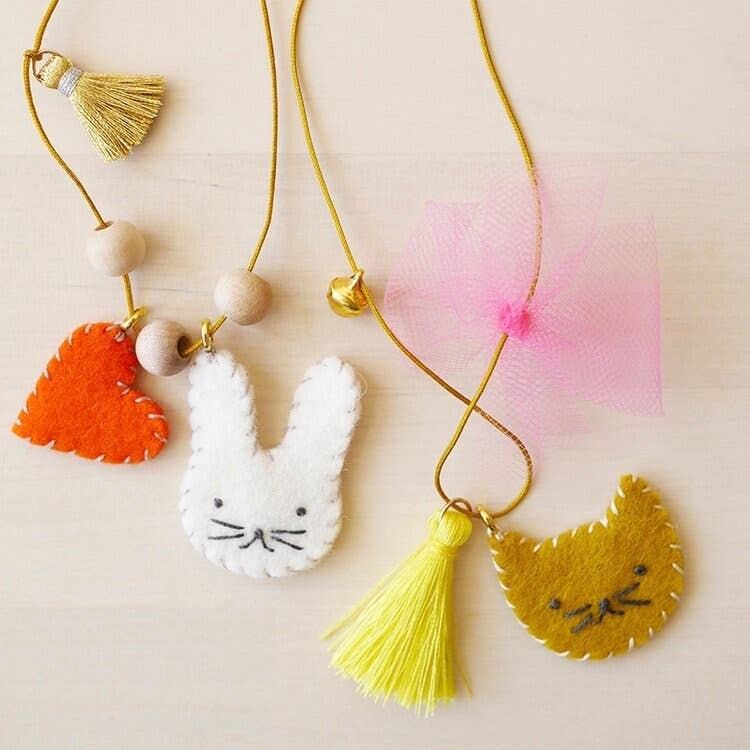 Animal Felt Charm Necklace Kit Animal Felt Charm Necklace Kit