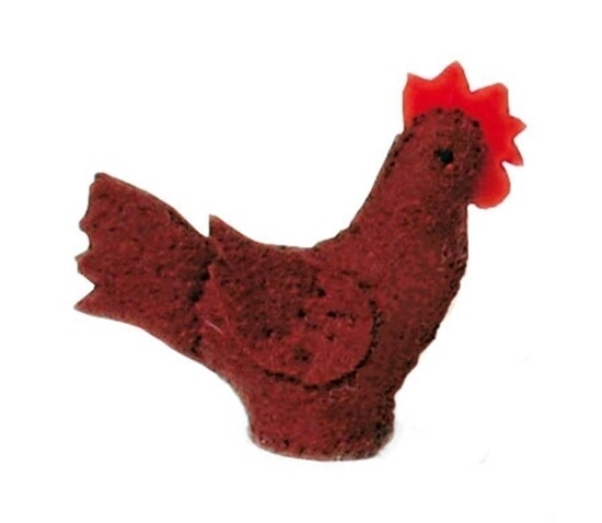 Glückskäfer Wool Felt Animals - Brown Hen Glückskäfer Wool Felt Animals - Brown Hen