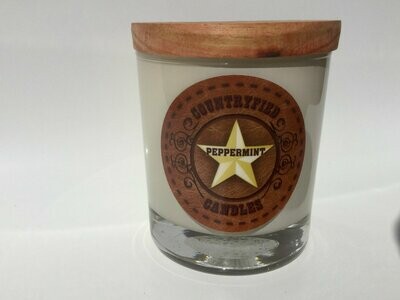 Peppermint Country Classic Candle Tumbler 10 oz.