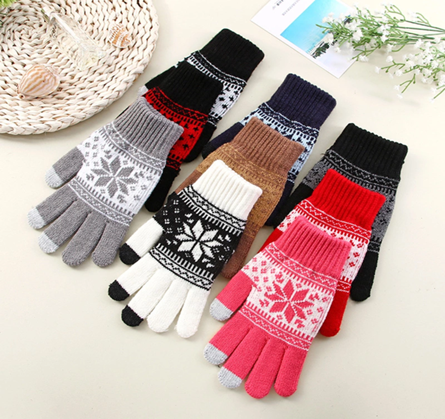 Soft Durable Women Winter Gloves, Winter Warm Touch Screen Texting Gloves