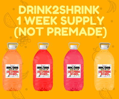 DRINK2SHRINK 1 WEEK SUPPLY Lose Up To 5 Pounds in 5 Days