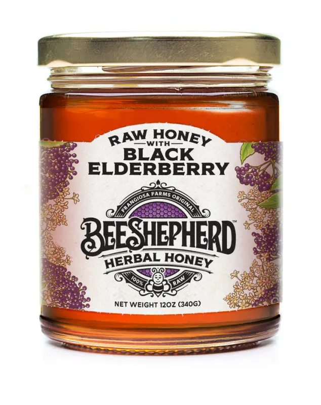 Black Elderberry Honey | Bee Shepherd Black Elderberry Honey | Bee Shepherd