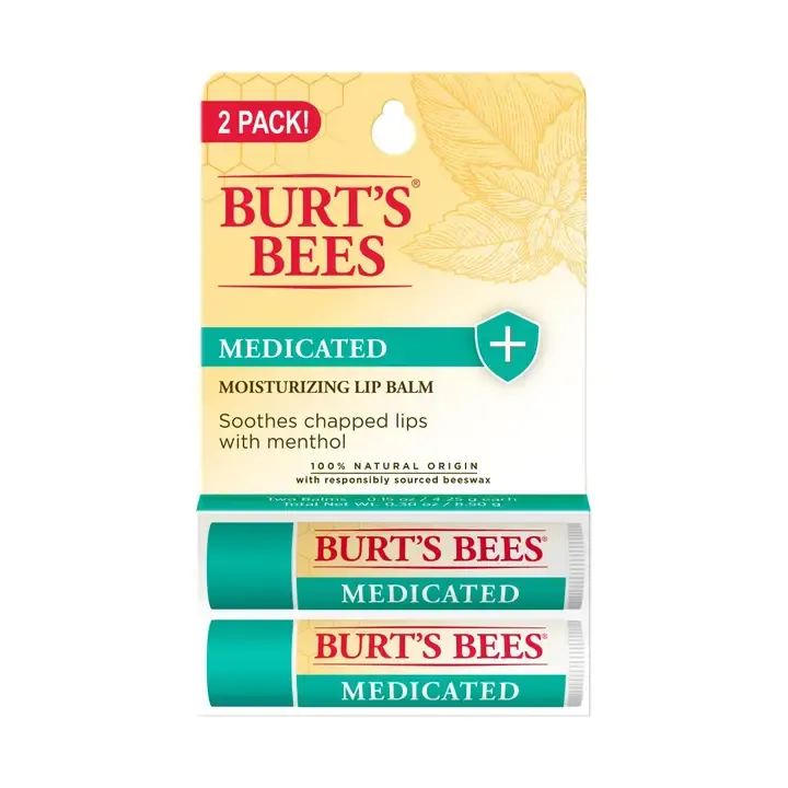 Burt's Bees Medicated Lip Balm | 2-Pack