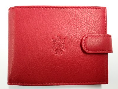 Tuscany red leather wallet