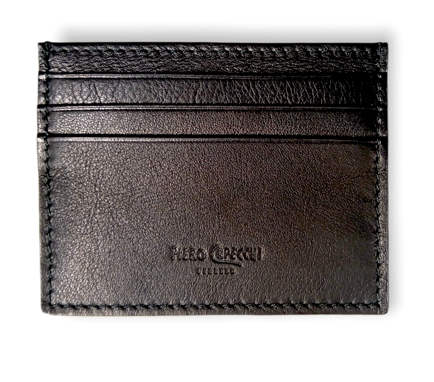 Slim leather card holder. Minimalist leather wallet