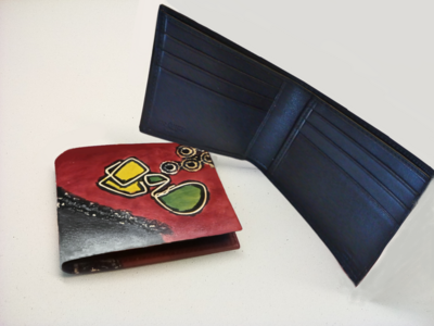 Small leather wallet. P.Capecchi design