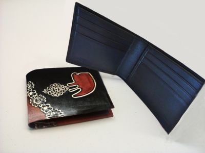 Small leather wallet. P.Capecchi design