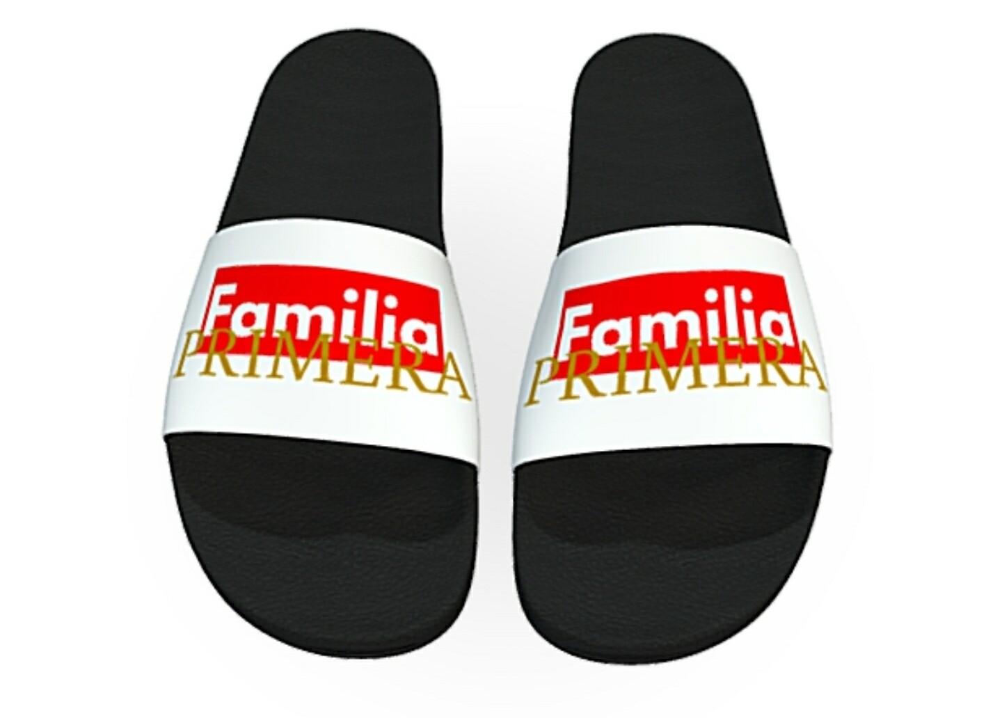 Familia Primera custom slides White And Black Lux