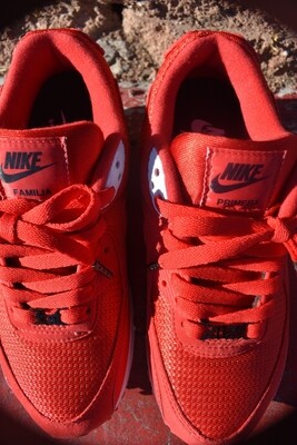 FP Nike Air Max 90 Red Sea Red Bottoms 