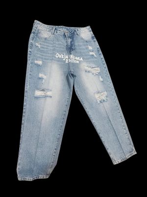 Oveja Negra Edition Casual Loose Fit Ripped Denim Jeans
