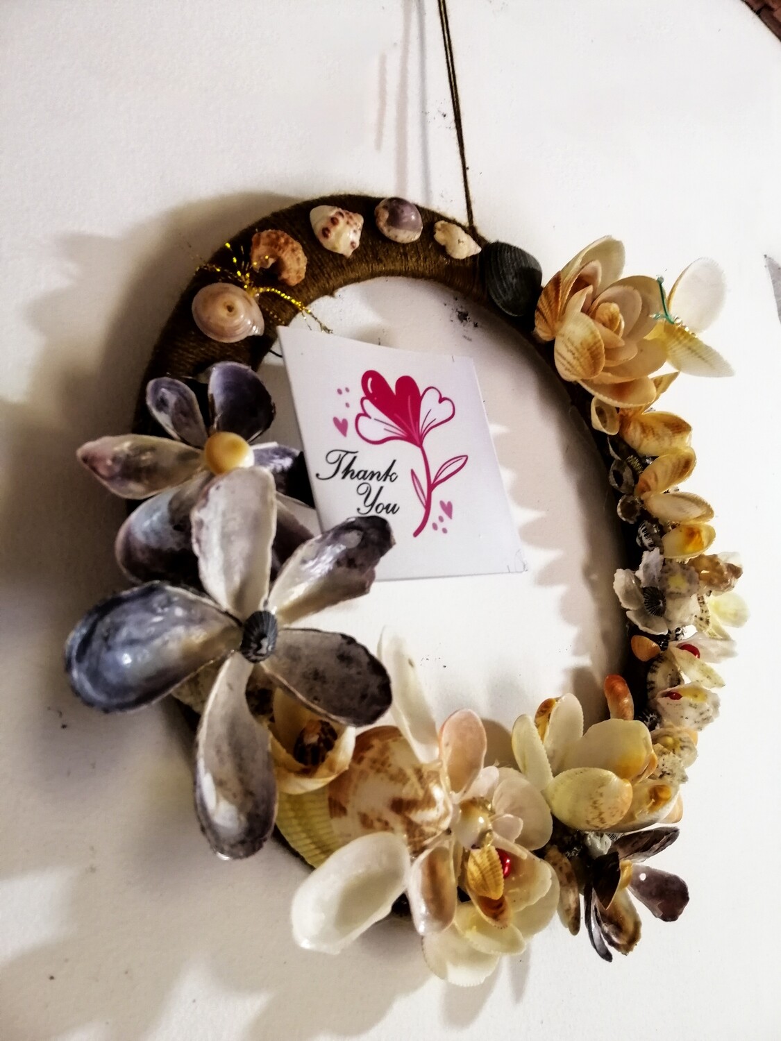 A most beautiful sea shell door wreath for New year 2021
