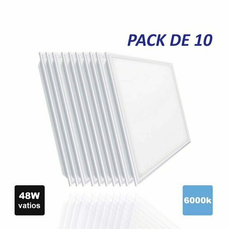 PACK 10 PANEL 60X60 48W 4800 LM RETROILUMINADO