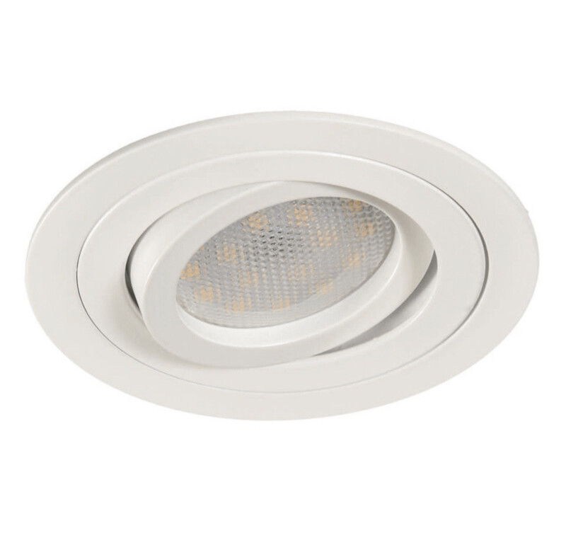 INCOLAMP 010222 RTB EMPOTRABLE DE TECHO REDONDO BLANCO/CHROME