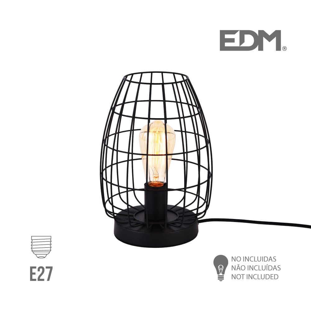 LAMPARA SOBREMESA E27 METALICA EDM