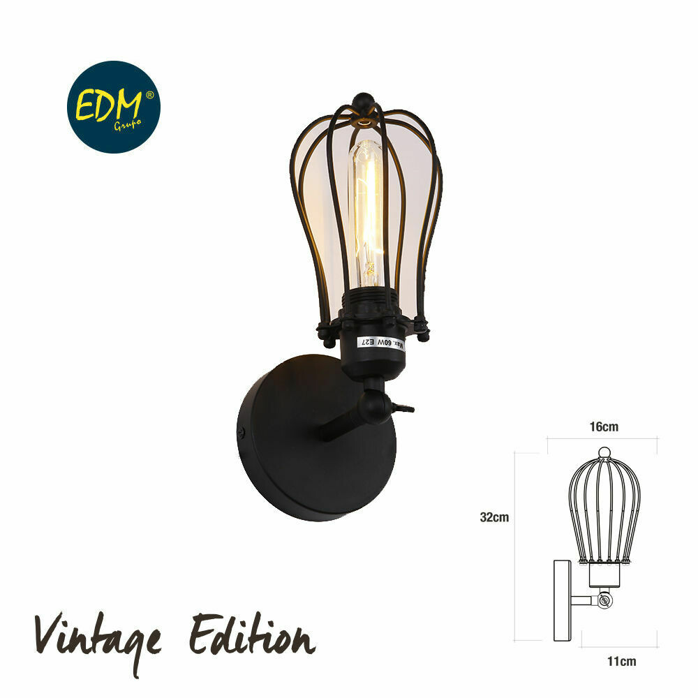 APLIQUE VINTAGE E27 60W - 32X16X11CM