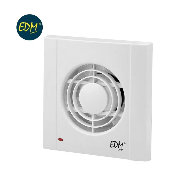 EXTRACTOR DE AIRE 13W Ø98 MM 120M3 CON TEMPORIZADOR MARCO 2CM ANCHO EDM