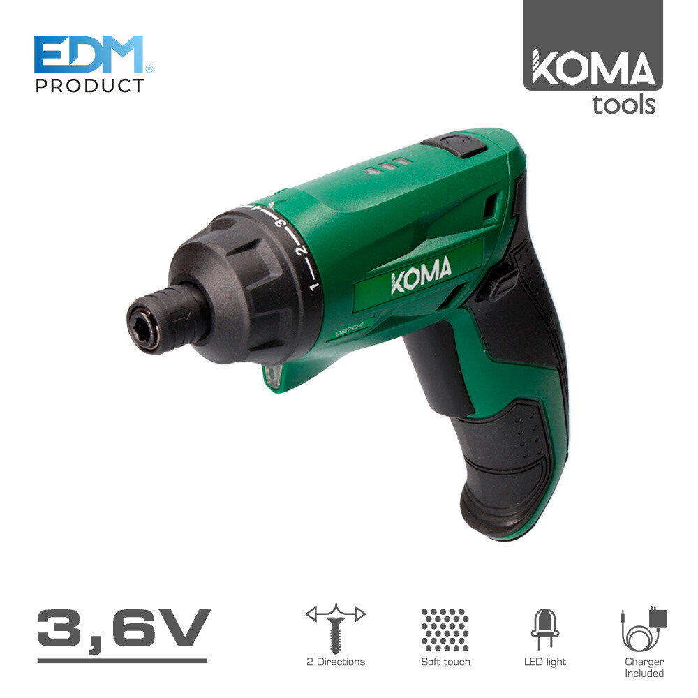 ATORNILLADOR - A BATERIA - LITHIUM-ION - 3,6V - EDM