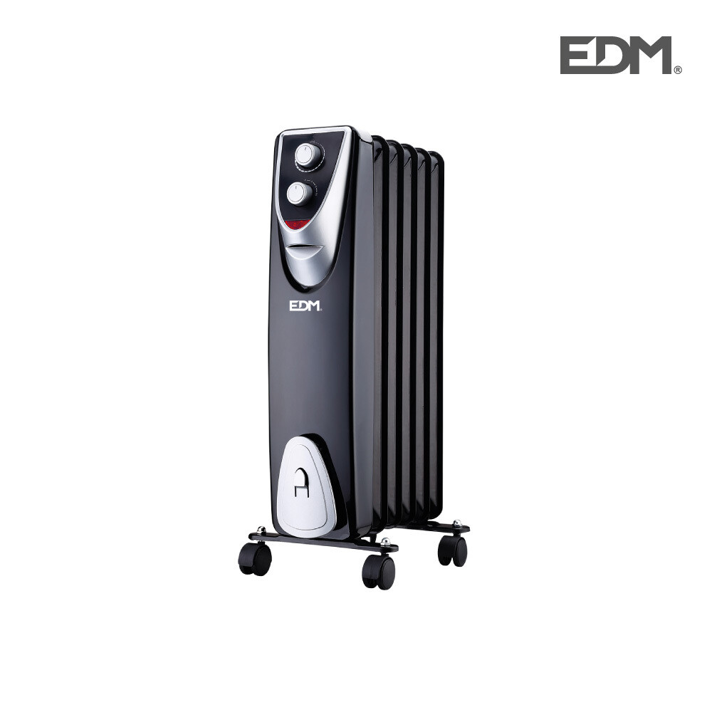 RADIADOR MODELO "BLACK EDITION" - SIN ACEITE - (6 ELEMENTOS) - 1000W - EDM