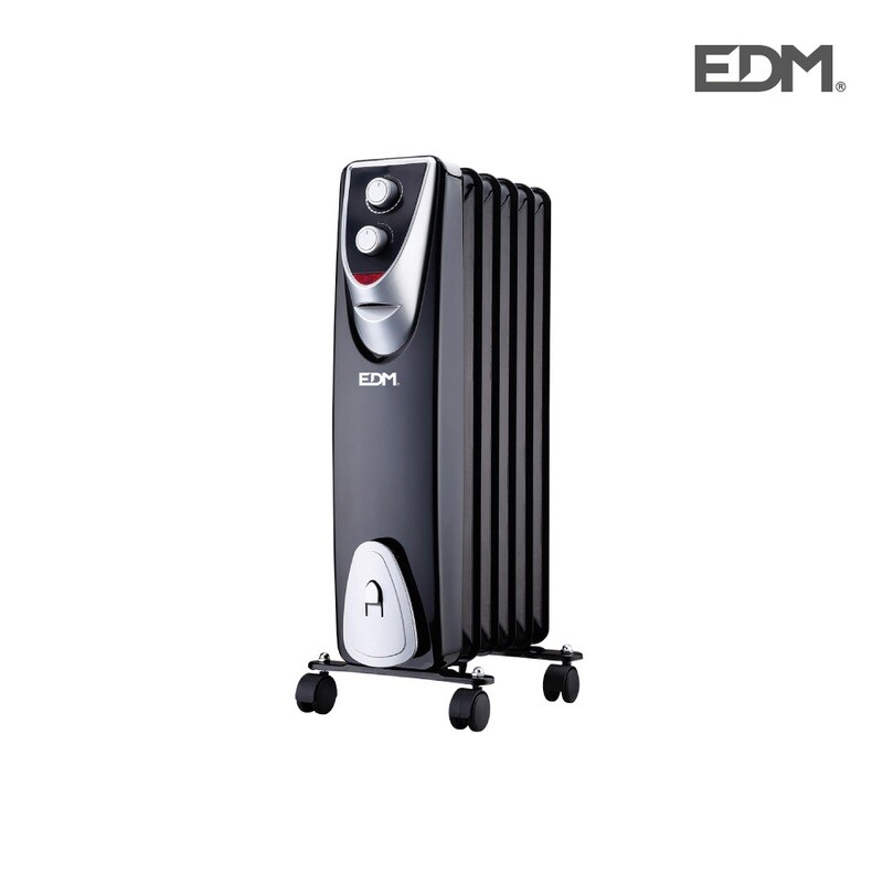 RADIADOR MODELO "BLACK EDITION" - SIN ACEITE - (6 ELEMENTOS) - 1000W - EDM