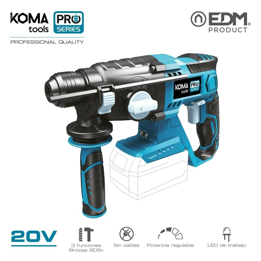 MARTILLO PERCUTOR 20V (SIN BATERIA Y CARGADOR) KOMA TOOLS PRO SERIES BATTERY EDM