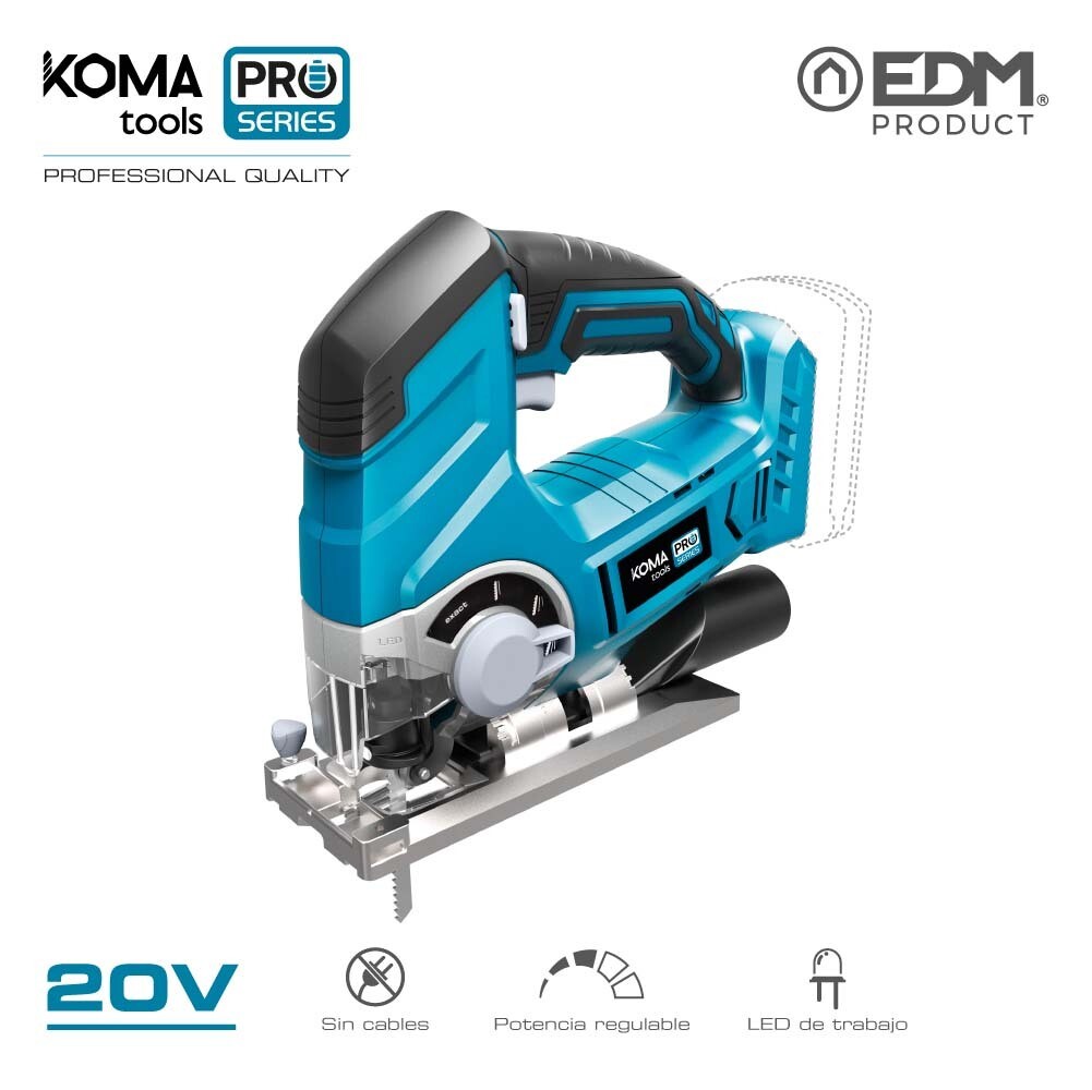 CALADORA 20V (SIN BATERIA Y CARGADOR) KOMA TOOLS PRO SERIES BATTERY EDM