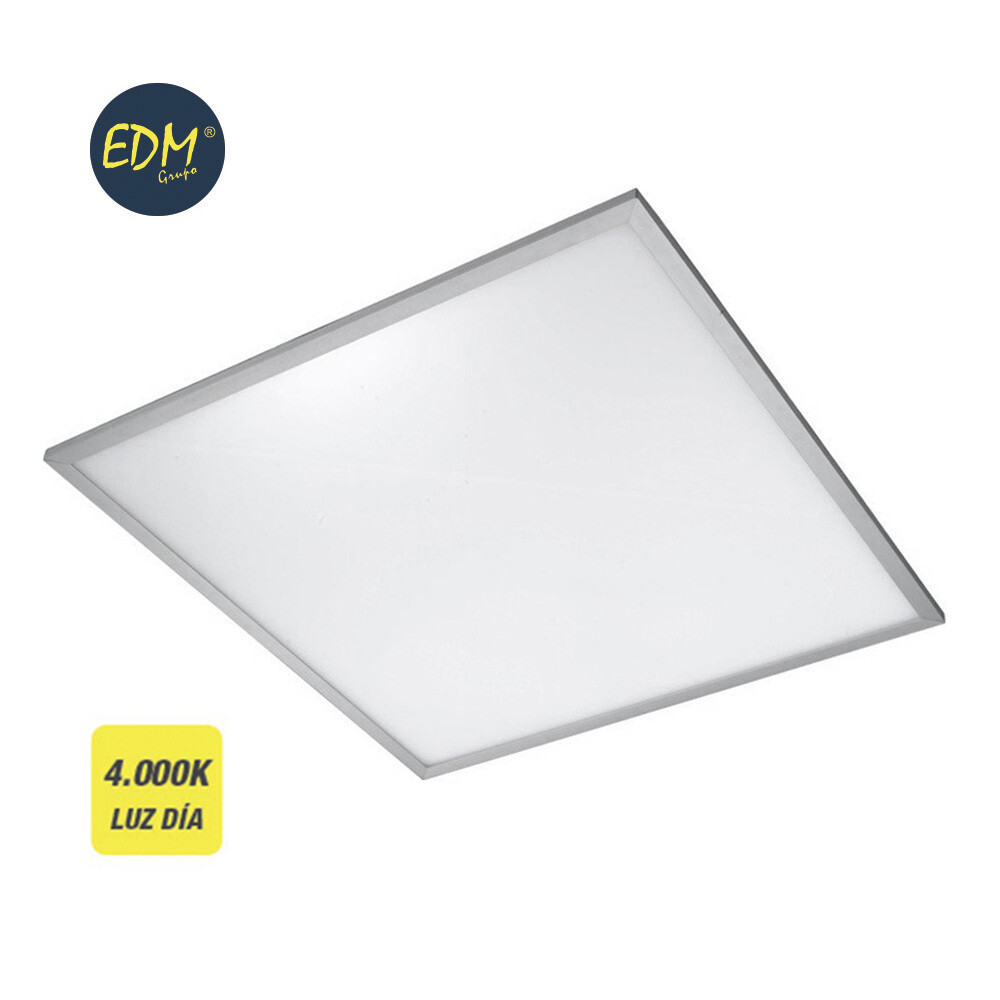 PANEL LED MEDIDAS: 60X60X1CM EMPOTRABLE 4.000K LUZ DIA 3.400 LUMENS EDM