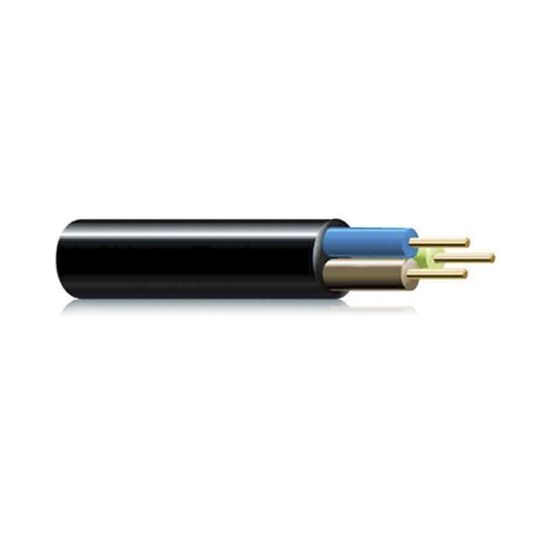 MANGUERA ACRILICA 2X1MM NEGRA EURO/MTS