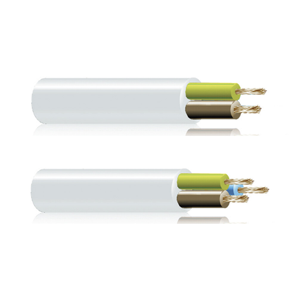 MANGUERA TUBULAR H 05 VV-F 3X2,5MM BLANCA EURO/MTS