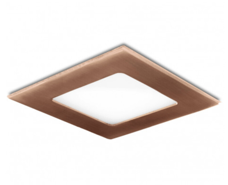 Placa de LEDs Cuadrada 120X120 Mm 6W 480Lm 50.000H Bronce
Código: GL-CL-S6N-B-WW