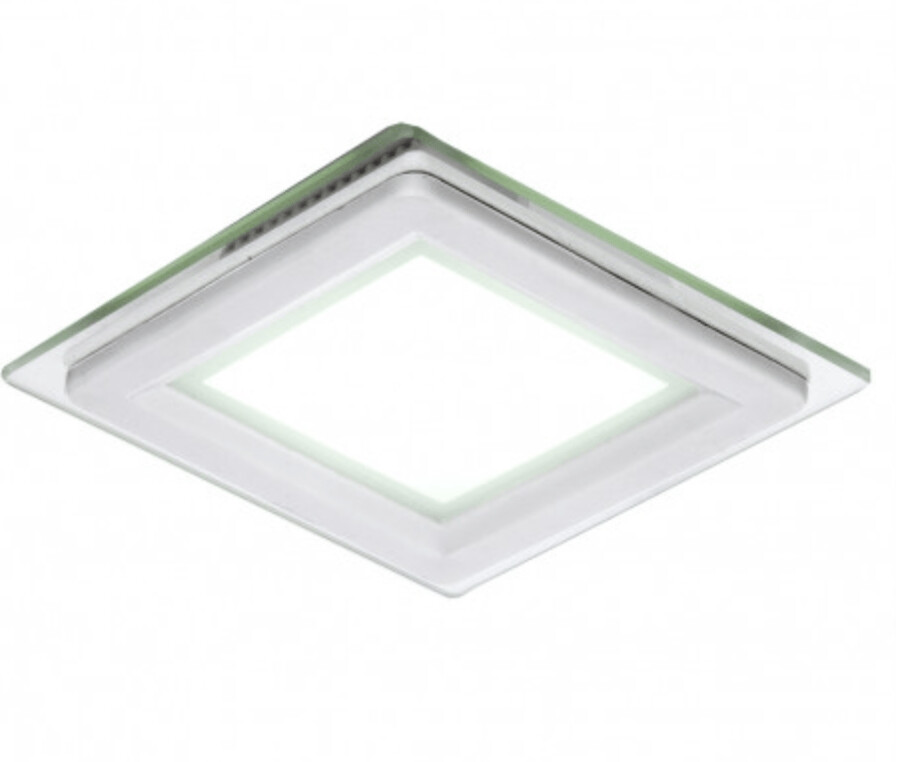 Foco Downlight LED Cuadrado con Cristal 95X95Mm 6W 450Lm 30.000H