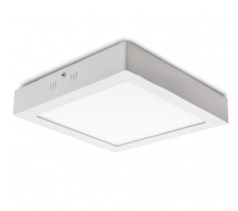 Plafón LED Cuadrado Superficie 225Mm 18W 932Lm 30.000H