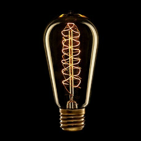 Bombilla Vintage Edison Vortice E27 St58 25W BLANCO CÁLIDO [AM-AV585]