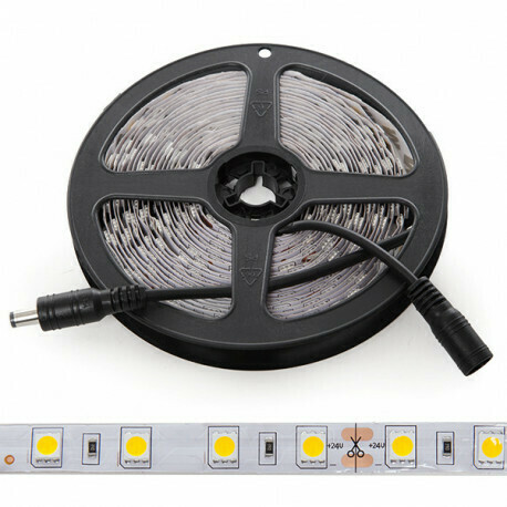 Tira de LEDs 300 x SMD5050 60W 24VDC Blanco Cálido 2300K
