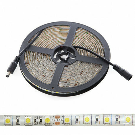 Tira de LEDs 300 x SMD5050 60W 24VDC IP65 Blanco Cálido 2300K