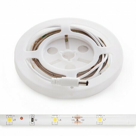 Tira LED Transformador/Detector Movimiento/Crepuscular para Instalación Por Debajo de Camas - Cama Individual BLANCO CÁLIDO