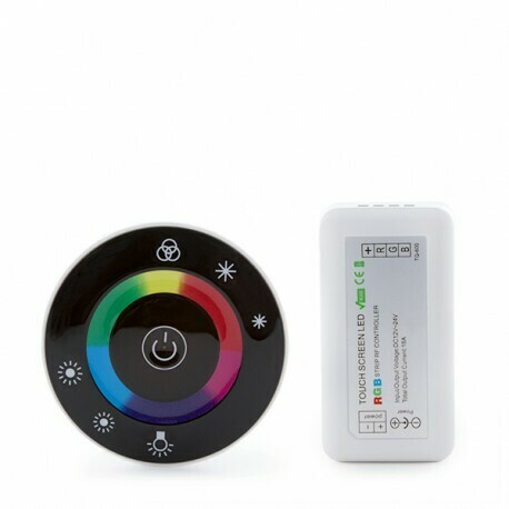 Controlador Rf Tira RGB Mando a Distancia Circular 12-24VDC ► 216/432W