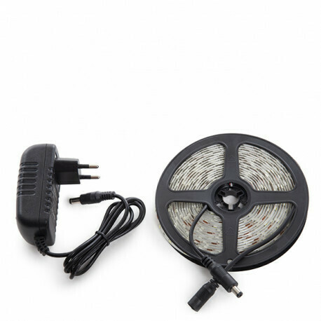 Kit Tira 300 LEDs 24W Blanco Frío Blister Transformador IP65