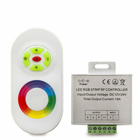 Controlador Táctil Tira LED RGB 12/24VDC 216/432W 50M