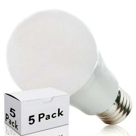 Pack 5 Bombilla LED E27 Esférica Aluminio/Pc 7W 630Lm 30.000H
