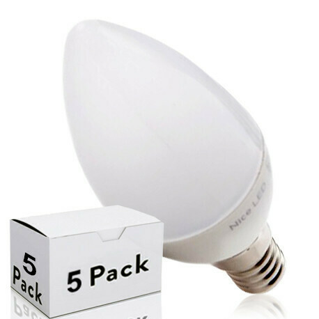 Pack 5 Bombilla LED E14 Vela 2835SMD 5W 410Lm 30.000H