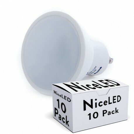 Pack 10 Bombilla LED GU10 7W 520Lm 30.000H