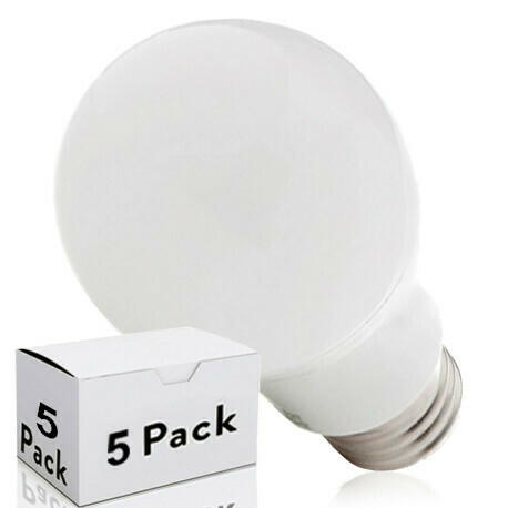 Pack 5 Bombilla LED E27 Esférica Aluminio/Pc 7W 630Lm 30.000H