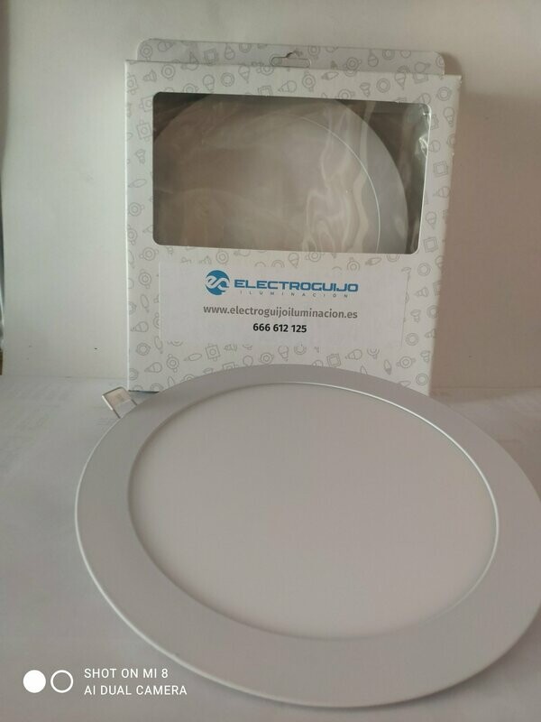 Plafón LED Circular empotrar Ø225Mm 18W 1409 Lm 30.000H