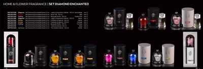 HOME &amp; FLOWER FRAGRANCE | SET DIAMOND ENCHANTED ROSSO